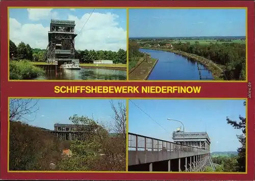 Niederfinow Verschieden Ansichten vom Schiffshebewerk 1986