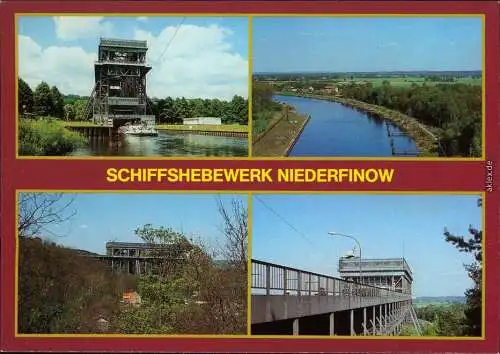 Niederfinow Verschieden Ansichten vom Schiffshebewerk 1986