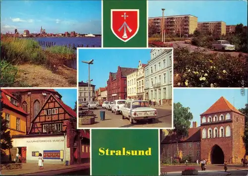 Stralsund  Leninplatz, Friedrich-Wolff-Straße, Kulturhistorisches Museum  1981