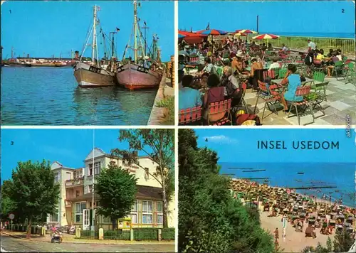 Usedom Karlshagen - Fischerhafen, Trassenheide - Konsum Strandhalle, K  1984