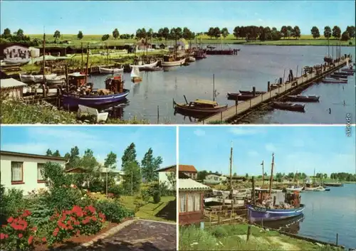 Kirchdorf-Poel Fischerhafen am Kirchsee, Schwarzer Busch - Bungalows, Hafen 1984