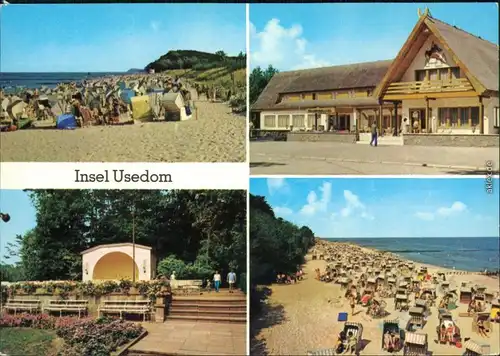 Kölpinsee (Usedom)-Loddin Kölpinsee Strand Konzertplatz, Damerow Koserow  1979