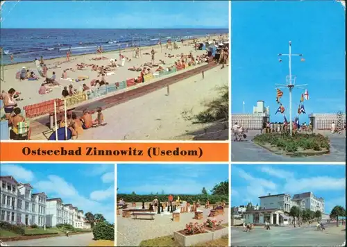 Zinnowitz  zum Strand, Ferienheime, Minisportanlage, Karl-Marx-Straße 1980