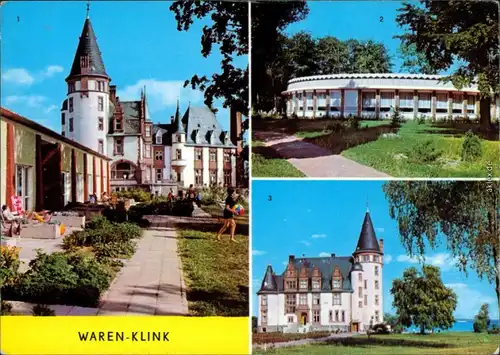 Klink (Müritz) Schloß, Rundgaststätte an der Müritz Ansichtskarte 1975