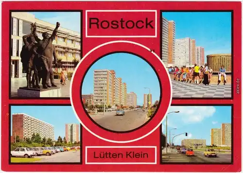 Rostock:Lütten Klein -  Warnow-Allee, Turkuer-Straße, Helsinkier Straße 1984