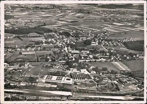 Gerlafingen Luftbild/Fliegeraufnahme mit Fabriken 1932