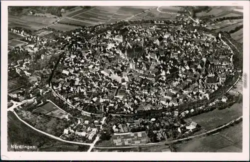 Nördlingen Luftbild Ansichtskarte  1930