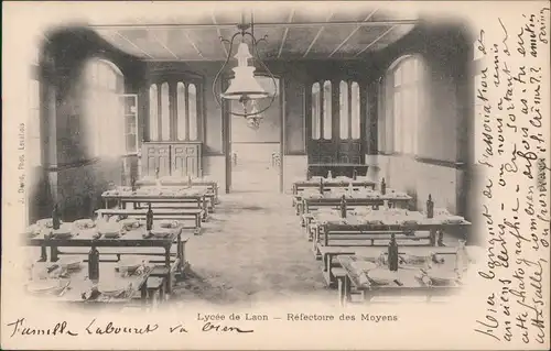 Laon Lycee de Laon - Refectoire des Moyens/Universität - Speisesaal 1904 