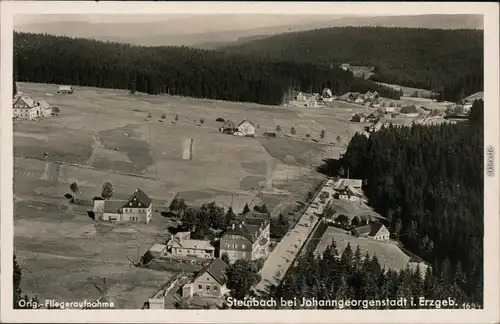 Steinbach-Johanngeorgenstadt Luftbild, Orig. - Fliegeraufnahme 1942