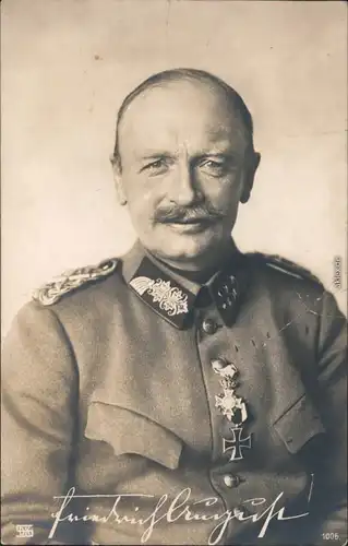  Generalfeldmarschall Friedrich mit Eisernen Kreuz 1918