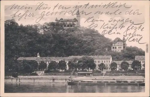 Aussig Ústí nad Labem (Ustji, Ustjiss) Hafen und Ferdinandshöhe 1941 