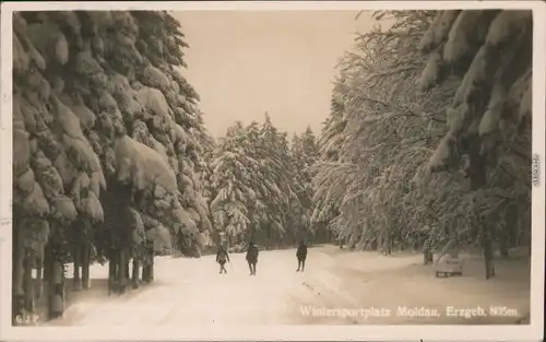 Moldau Moldava Wintersportplatz Erzgebirge 805m b Tetschen Decin Teplitz  1928