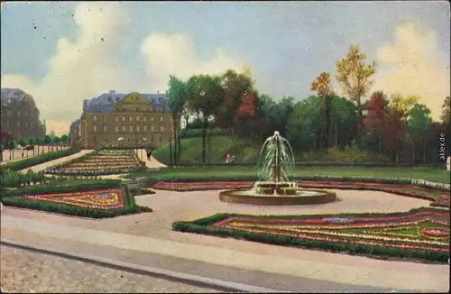 Glauchau Oswald Seyfert-Park Ansichtskarte  1930