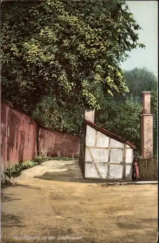 Neuruppin an der Stadtmauer Ansichtskarte  1930