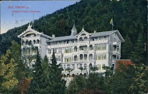 Bad Harzburg Waldpark-Hotel Südekum Ansichtskarte 1930