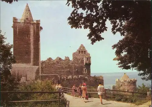 Saaleck-Bad Kösen Rudelsburg Ansichtskarte  1987