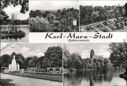 Chemnitz Karl-Marx-Stadt Schloßteich 1979