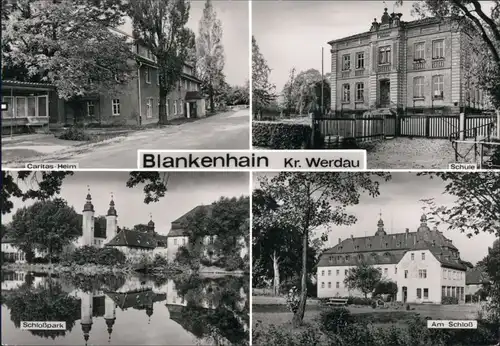 Blankenhain Caritas-Heim, Schule, Schlosspark, Schloss 1984