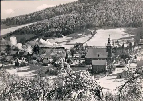 Jonsdorf Panorama-Ansicht, Winterlandschaft 1965