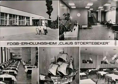 Zingst Darss FDGB-Erholungsheim "Claus Stoertebeker" Ansichtskarte  1977
