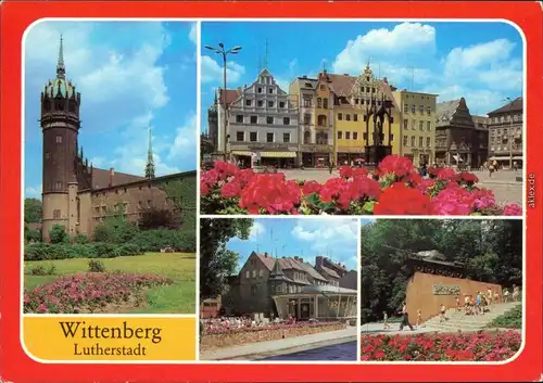 Lutherstadt Wittenberg: Eis-Café, Denkmal der Befreiung vom Faschismus 1980