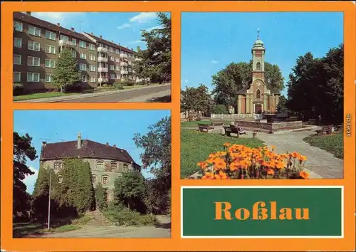 Roßlau/Elbe-Dessau Mitschurinstraße Burg Schillerplatz Katholische Kirche 1982