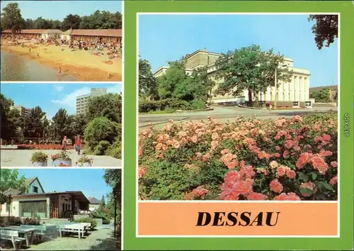 Dessau Strandbad Adria, Y-Häuser, HO-Gaststätte "Jägerklause",  1981