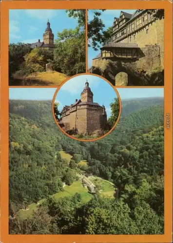 Falkenstein/Harz Burg Falkenstein (Selketal) Ansichtskarte  1981