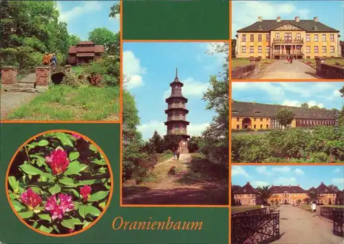 Wörlitz Oranienbaum  Chinesisches Haus,   Pagode, Schloss, Orangerie 1983