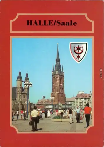 Ansichtskarte Halle (Saale) Marktplatz ccc 1983