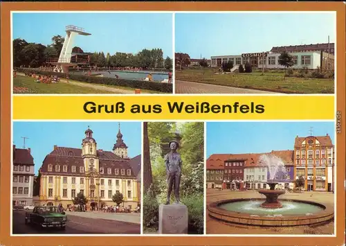 Weißenfels Freibad, Wohngebietsgaststätte "Kosmos" Karl-Marx-Platz 1984