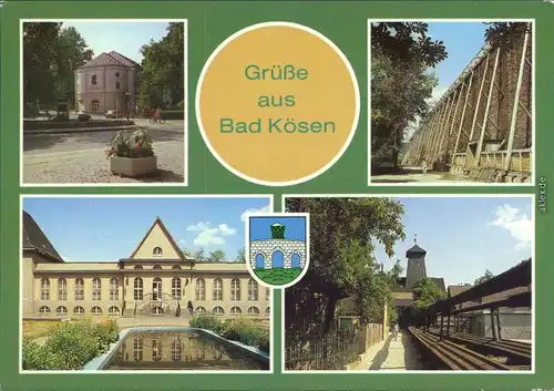 Bad Kösen Volkssolbad Gradierwerk  Borlachquelle  Kunstgestänge 1986