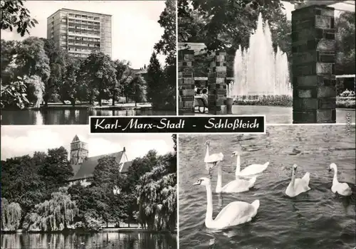 Chemnitz Karl-Marx-Stadt Schloßteich 1973