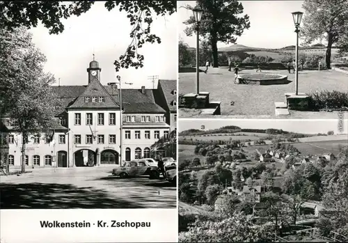 Wolkenstein  Markt Ratskeller Leninplatz Pöhlberg  Hagananlagen 1982