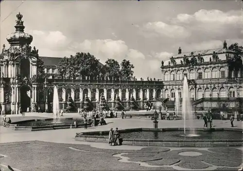 Altstadt Dresden   Zwinger: Kronentor - L Staatl. Mathem.-Phys. Salon 1964