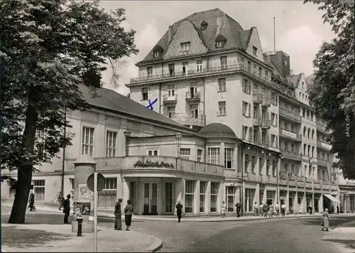 Bad Elster FDGB-Kursanatorium "Karl-Marx-Hof"  Fotokarte x 1960