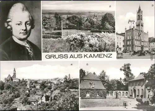Kamenz Kamjenc  Lessing 2 Hutberg 3 Platz der Befreiung 4 Reinhardsberg   1979