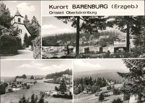 Oberbärenburg-Altenberg (Erzgebirge) Mehrbildkarte von Oberbärenburg 1979