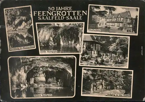 Saalfeld (Saale) Feengrotten - Gralsburg im Märchendom  HOG "Feengrotte"  1965