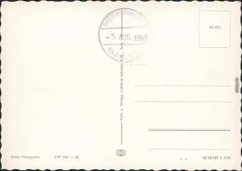 Tabarz/Thüringer Wald Panorama-Ansicht mit Großer Inselberg / Inselsberg 1963