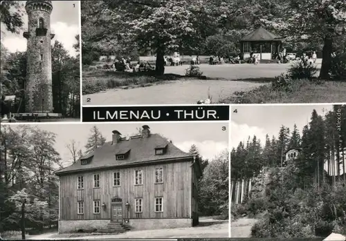 Ilmenau 1 Aussichtsturm 2 Musikpavillon Jagdhaus Gabelbach 4 Der   1983