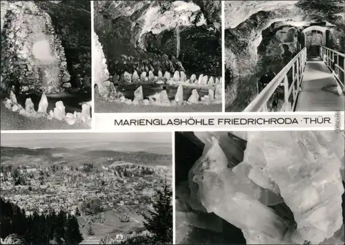 Friedrichroda Marienglashöhle  Ansichtskarte 1976