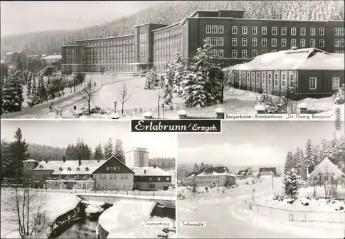 Erlabrunn Breitenbrunn (Erzgebirge) Bergarbeiter-Krankenhaus  1978