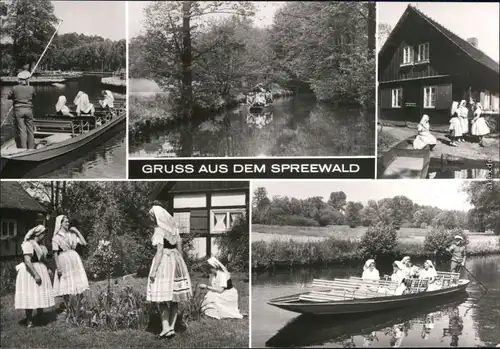 _Brandenburg allgemein Landschaftsgebiet: Spreewald, Wendische-Trachten 1982