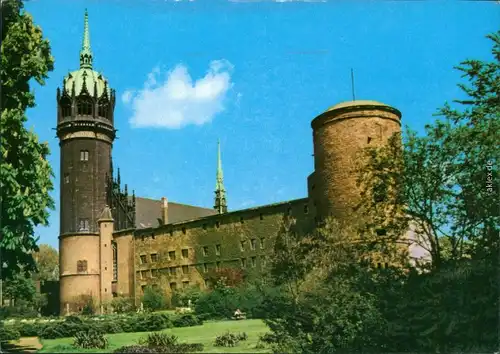 Ansichtskarte Lutherstadt Wittenberg Schloss und Schloßkirche 1975