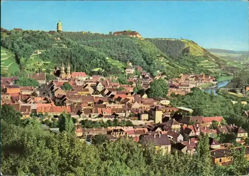 Ansichtskarte Freyburg (Unstrut) Panorama über die Stadt 1977