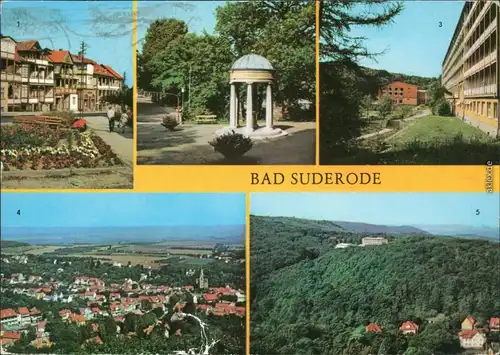 Bad Suderode 1 Rathausplatz 2 Behringer-Brunnen Sanatorium "Willi Agatz 1976