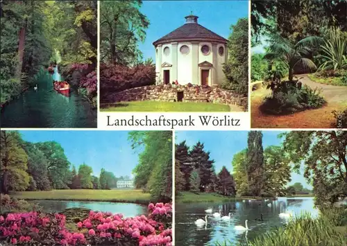 Wörlitz Oranienbaum Landschaftspark Wörlitz: Gotisches Haus  Wörlitzer See 1978