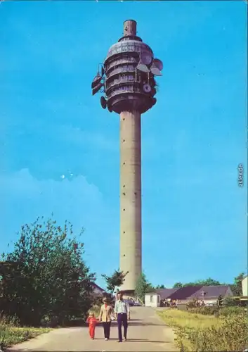 Ansichtskarte Steinthaleben-Kyffhäuserland Kulpenberg - Fernsehturm 1982