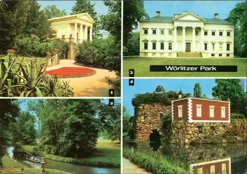 Wörlitz-Oranienbaum-Wörlitz Floratempel, Goldene Urne, Schlossmuseum, Stein 1979